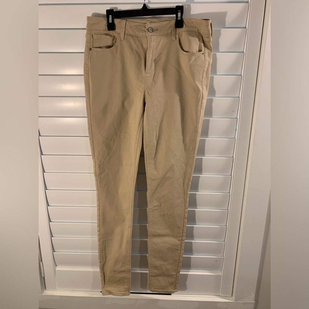 Old Navy Rockstar super skinny khaki skinny jeans size 12 Tall J16
